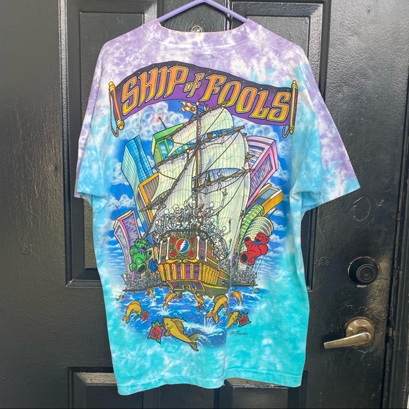 Vintage 93 Grateful Dead Ship Of Fools T-shirt - Picture 3 of 8